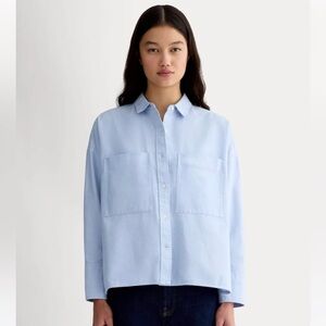 EVERLANE Boxy Oxford button down shirt in light blue. New without tags.